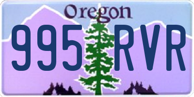 OR license plate 995RVR