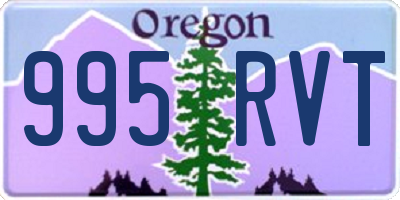 OR license plate 995RVT