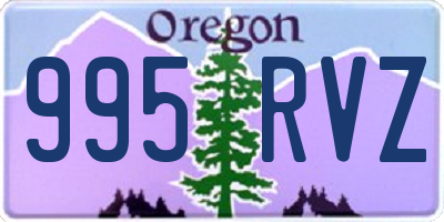 OR license plate 995RVZ