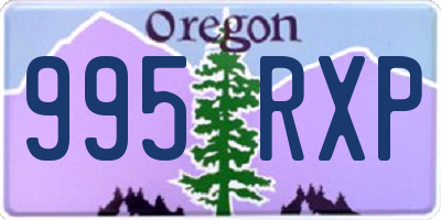 OR license plate 995RXP