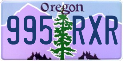 OR license plate 995RXR