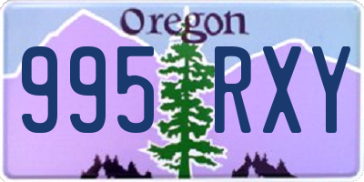 OR license plate 995RXY