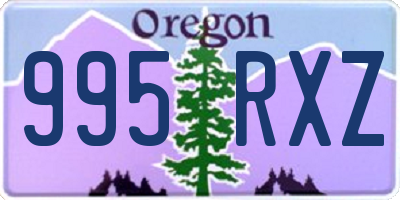 OR license plate 995RXZ