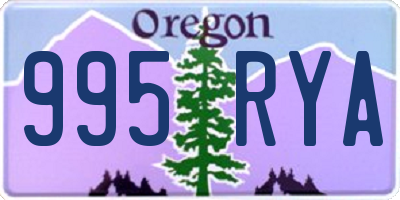 OR license plate 995RYA