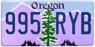 OR license plate 995RYB