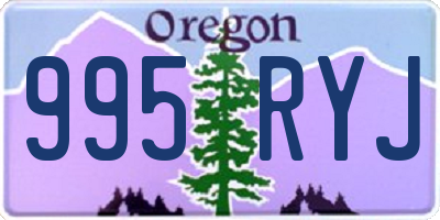 OR license plate 995RYJ