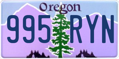 OR license plate 995RYN