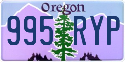 OR license plate 995RYP