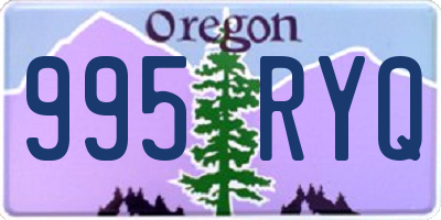 OR license plate 995RYQ