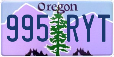 OR license plate 995RYT