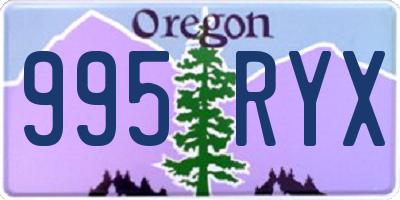 OR license plate 995RYX