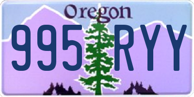 OR license plate 995RYY