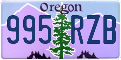 OR license plate 995RZB