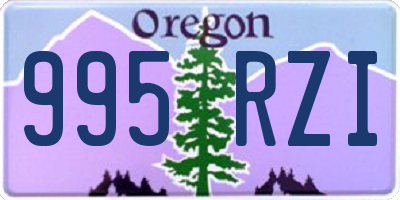 OR license plate 995RZI