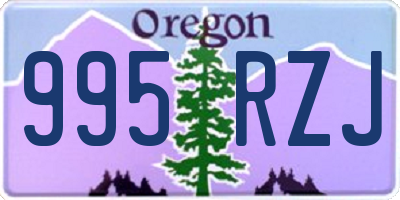 OR license plate 995RZJ