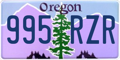 OR license plate 995RZR