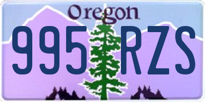 OR license plate 995RZS