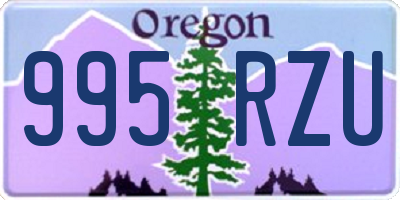 OR license plate 995RZU