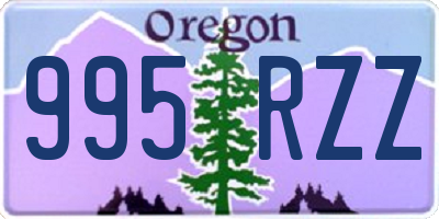 OR license plate 995RZZ