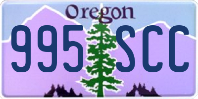 OR license plate 995SCC