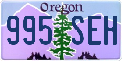 OR license plate 995SEH