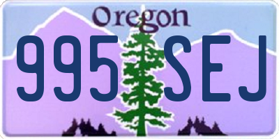 OR license plate 995SEJ