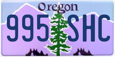 OR license plate 995SHC