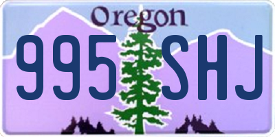 OR license plate 995SHJ