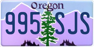 OR license plate 995SJS