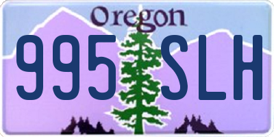 OR license plate 995SLH