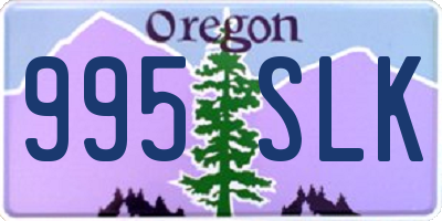 OR license plate 995SLK