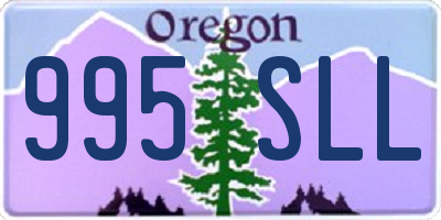 OR license plate 995SLL