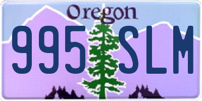 OR license plate 995SLM