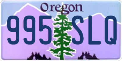OR license plate 995SLQ