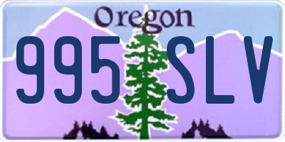 OR license plate 995SLV