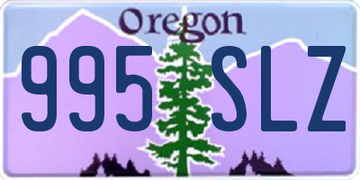 OR license plate 995SLZ