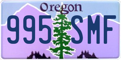 OR license plate 995SMF