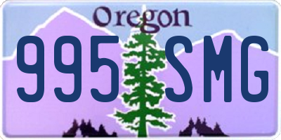 OR license plate 995SMG