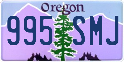 OR license plate 995SMJ