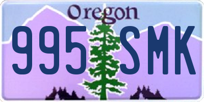 OR license plate 995SMK