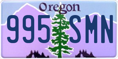 OR license plate 995SMN