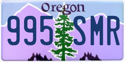OR license plate 995SMR