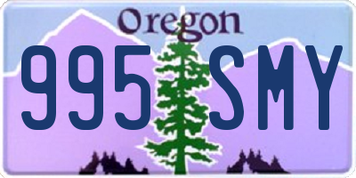 OR license plate 995SMY
