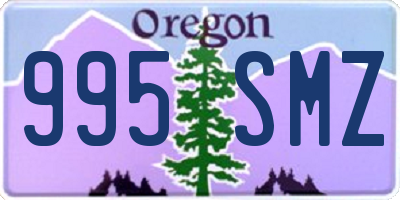 OR license plate 995SMZ