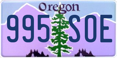 OR license plate 995SOE
