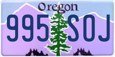 OR license plate 995SOJ