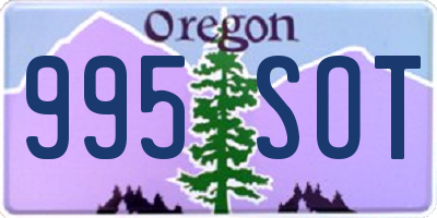 OR license plate 995SOT