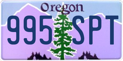 OR license plate 995SPT