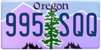 OR license plate 995SQQ