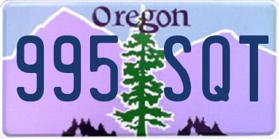 OR license plate 995SQT